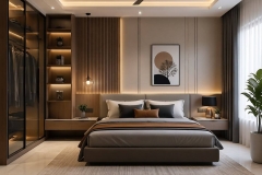 Modern bedroom furniture with custom wardrobes in Malta