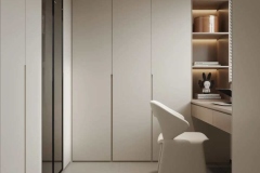 Modern bedroom furniture with LED lighting in a Malta home