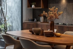 Bespoke dining room furniture with premium wood finishes