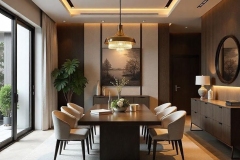 Custom dining room furniture designed for a modern Malta home