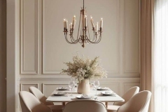 French-style dining table designed for a luxury Malta home