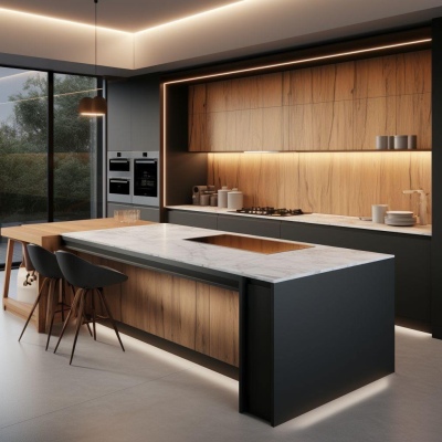Modern island counter