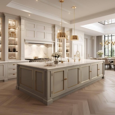 French-style island counter