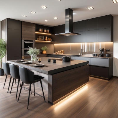 Modern kitchen island