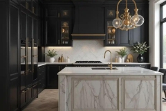 French style kitchen cabinets in a luxury Malta home