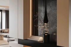 Custom corner cabinet with hidden storage by Morvica Malta