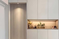 Custom shoe cabinet for a modern Malta home