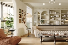 Custom wooden living room furniture for a Malta home