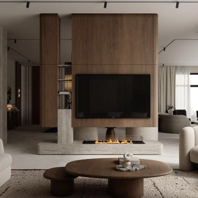 Floating TV cabinet