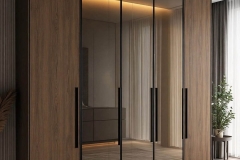 Modern sliding door wardrobes in a Malta bedroom
