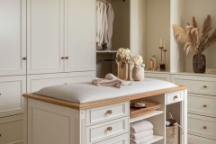 French-style dressing room with custom wardrobes in Malta