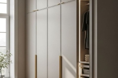 Modern sliding door wardrobe with mirrored panels in Malta